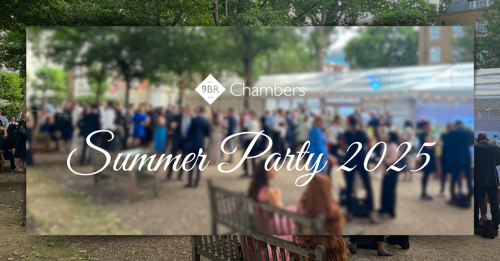 9BR Chambers, criminal, extradition, international, disciplinary and regulatory law barristers chambers in London, had its annual summer party 2025