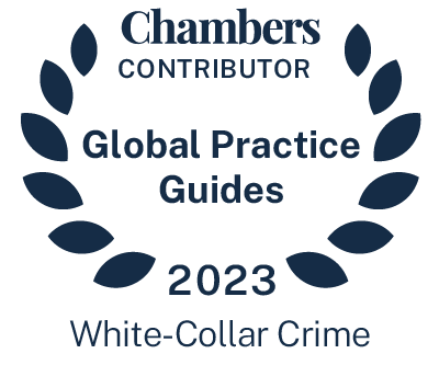 Chambers GPG WHITE COLLAR CRIME Badge 2023 Contrib Small