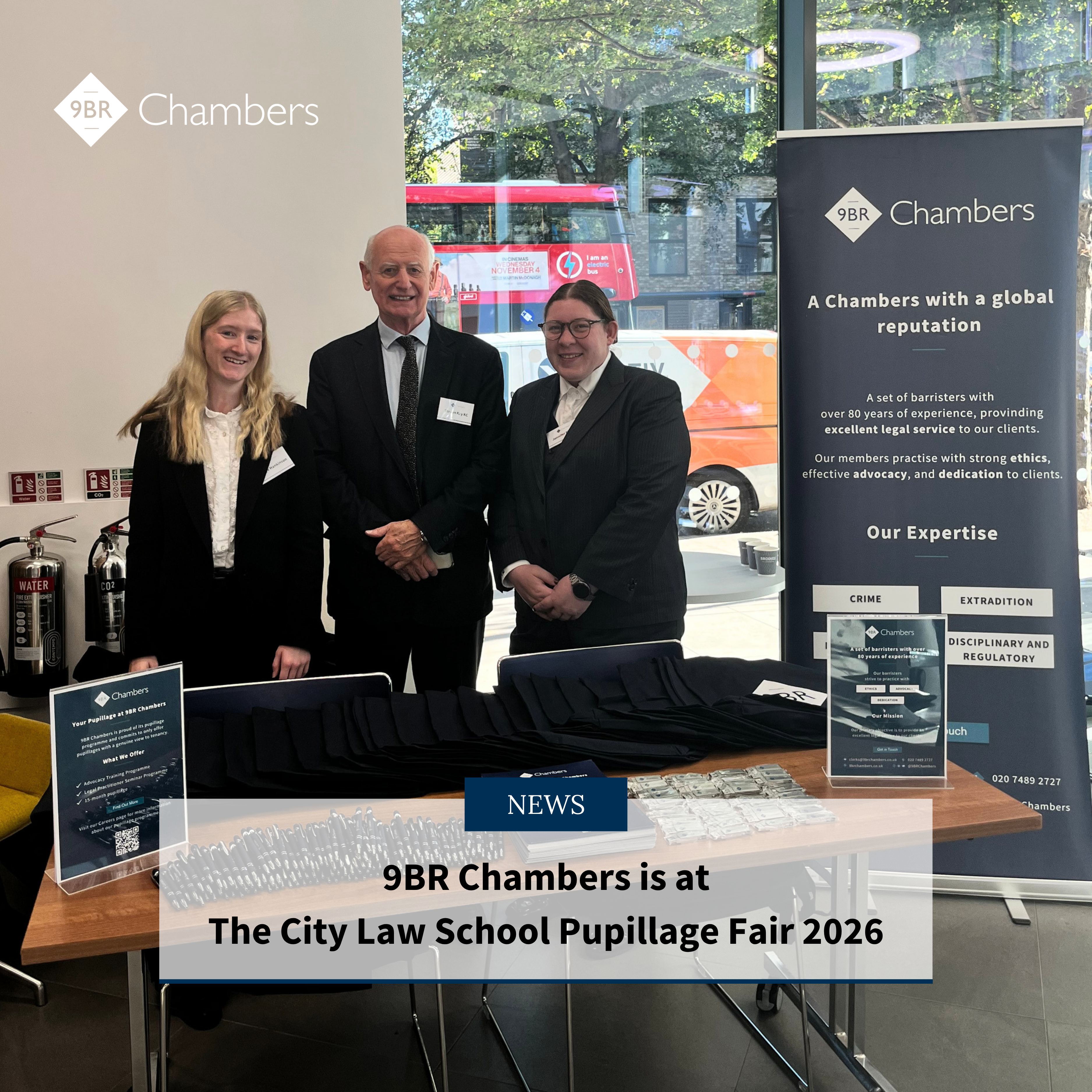 9BR Chambers Is At The City Law School Pupillage Fair 2026